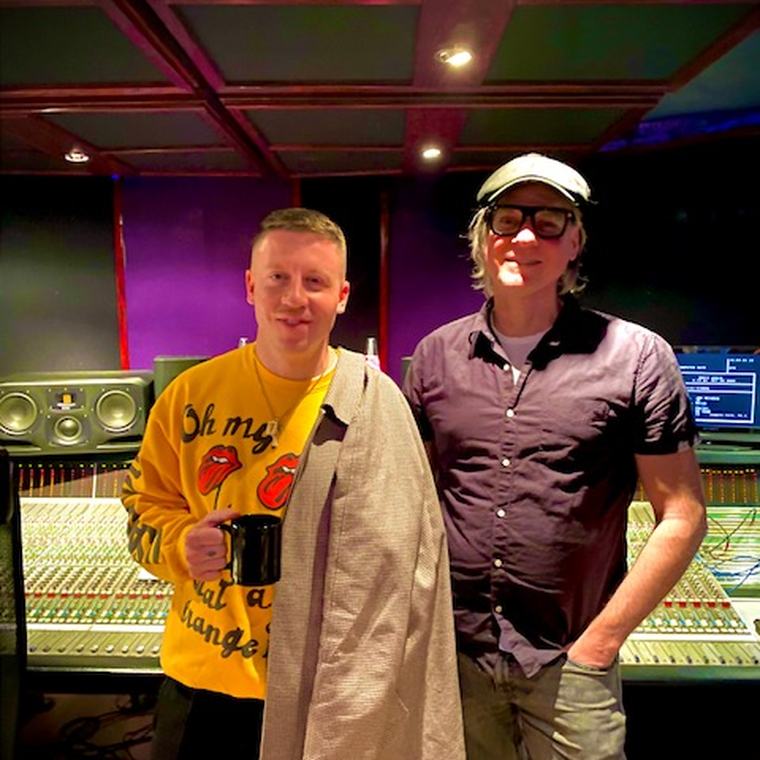 Macklemore at Orbit Audio, a Seattle recording studio